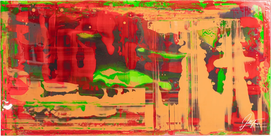 BENZAQUEN — Epoxidharz & Acryl, 60 × 120 × 5 cm