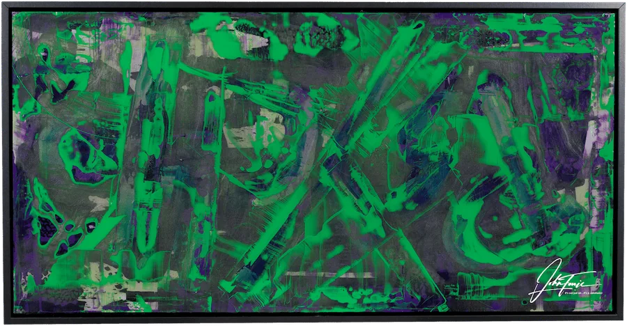 BillY — Epoxidharz & Acryl, 50 × 100 × 2 cm
