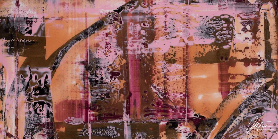 Courage — Epoxidharz & Acryl, 120 × 200 × 5 cm